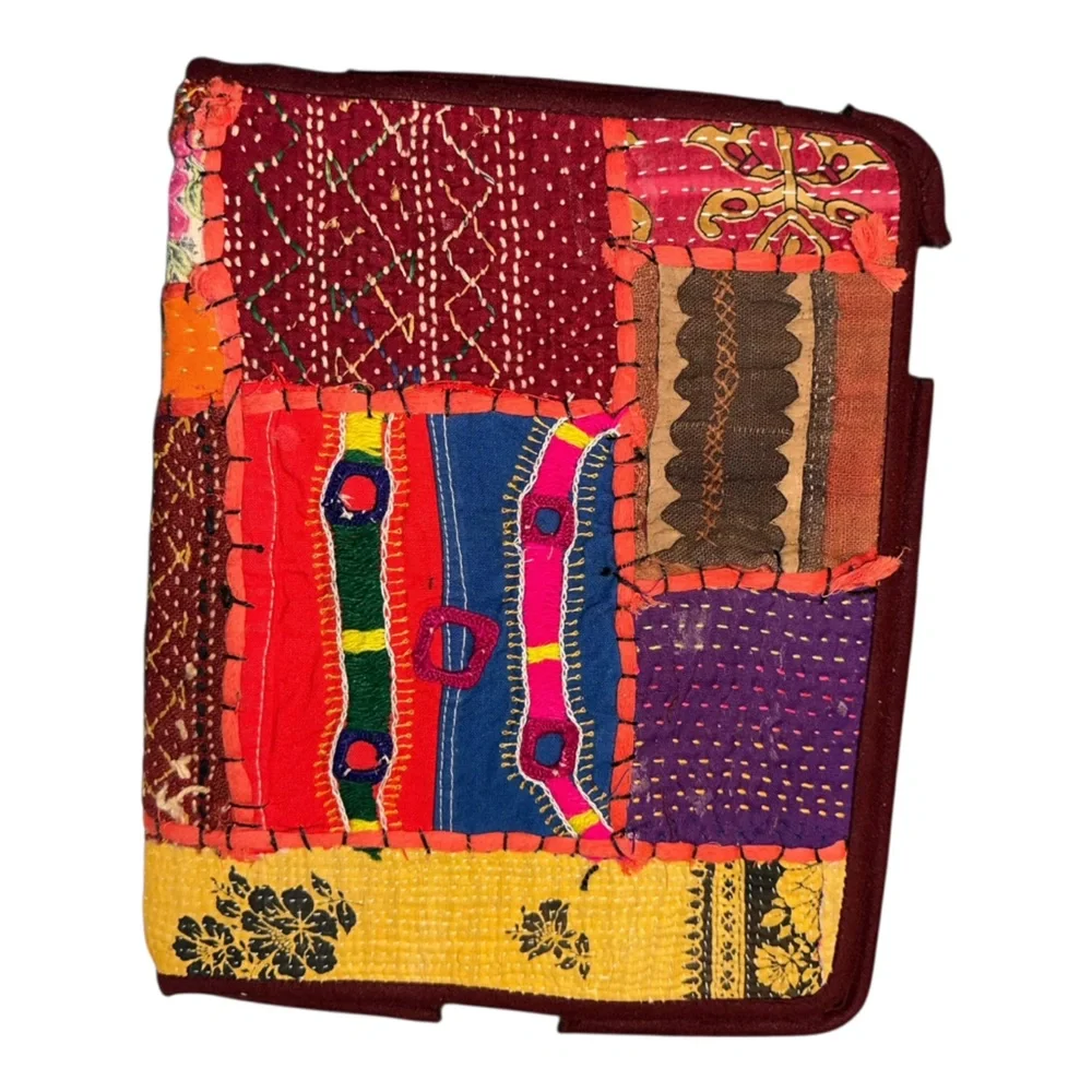 Kantha‎ Vibrant iPad/Tablet Cover Unique Individual Recycled Sari India